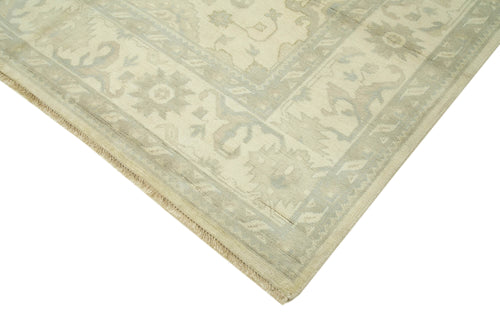 Tebriz Beige Classic Cotton Wool Handmade Area Rug 8'2'' x 9'10''
