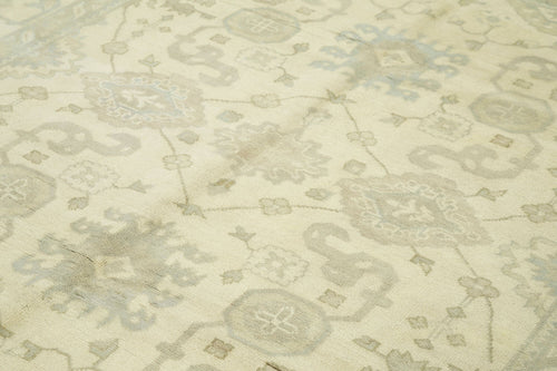 Tebriz Beige Classic Cotton Wool Handmade Area Rug 8'2'' x 9'10''