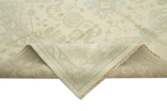 Tebriz Beige Classic Cotton Wool Handmade Area Rug 8'2'' x 9'10''