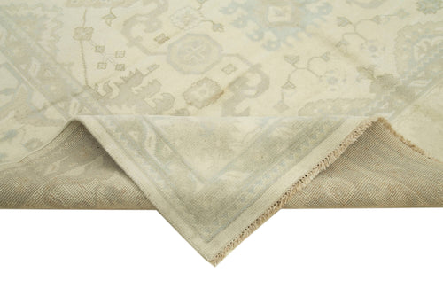 Tebriz Beige Classic Cotton Wool Handmade Area Rug 8'2'' x 9'10''