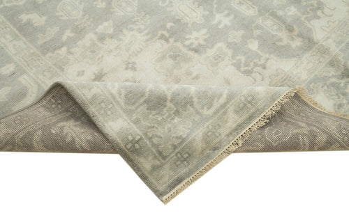 Tebriz Grey Classic Cotton Wool Handmade Area Rug 7'11'' x 9'7''