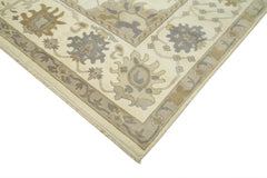 Tebriz Beige Classic Cotton Wool Handmade Area Rug 9'1'' x 11'9''