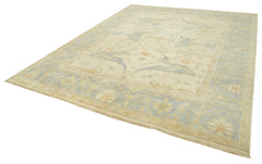 Tebriz Beige Classic Cotton Wool Handmade Area Rug 9'3'' x 11'10''