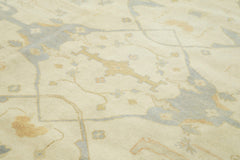 Tebriz Beige Classic Cotton Wool Handmade Area Rug 9'3'' x 11'10''