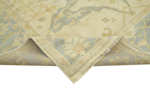 Tebriz Beige Classic Cotton Wool Handmade Area Rug 9'3'' x 11'10''