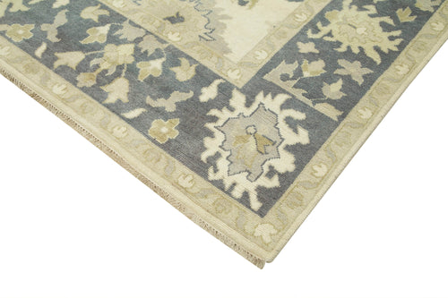 Handmade Area Rug – Classic Beige Cotton Wool Turkish Vintage Carpet 8'11''x11'11''