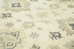 Handmade Area Rug – Classic Beige Cotton Wool Turkish Vintage Carpet 8'11''x11'11''