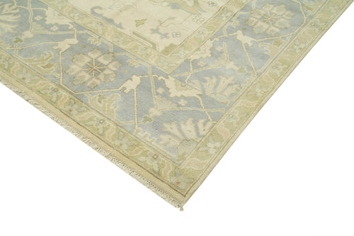 Tebriz Beige Classic Cotton Wool Handmade Area Rug 9'2'' x 12'0''