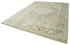Tebriz Beige Classic Cotton Wool Handmade Area Rug 8'11'' x 11'10''