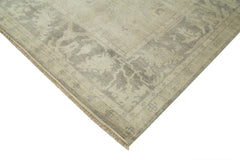 Tebriz Beige Classic Cotton Wool Handmade Area Rug 8'11'' x 11'10''