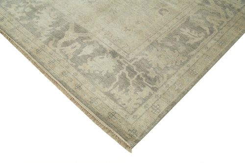 Tebriz Beige Classic Cotton Wool Handmade Area Rug 8'11'' x 11'10''
