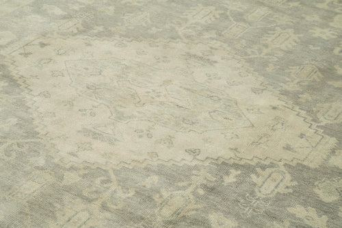 Tebriz Beige Classic Cotton Wool Handmade Area Rug 8'11'' x 11'10''