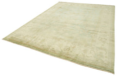 Tebriz Beige Classic Cotton Wool Handmade Area Rug 8'8'' x 11'9''