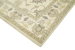 Tebriz Beige Classic Cotton Wool Handmade Area Rug 9'1'' x 12'0''
