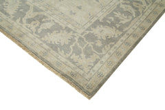 Tebriz Beige Classic Cotton Wool Handmade Area Rug 9'3'' x 11'11''