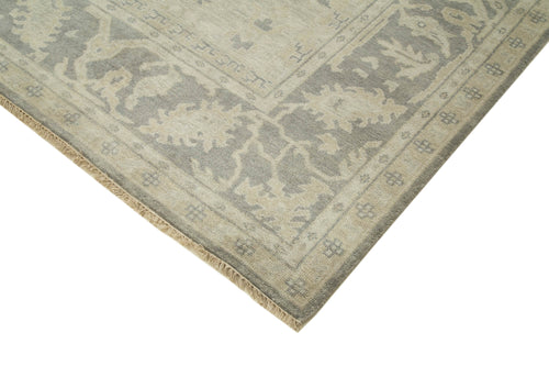 Tebriz Beige Classic Cotton Wool Handmade Area Rug 9'3'' x 11'11''