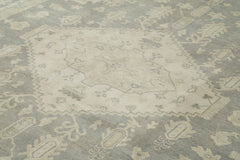Tebriz Beige Classic Cotton Wool Handmade Area Rug 9'3'' x 11'11''