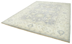 Handmade Area Rug – Classic Beige Wool and Cotton Rug 9'1''x11'11''