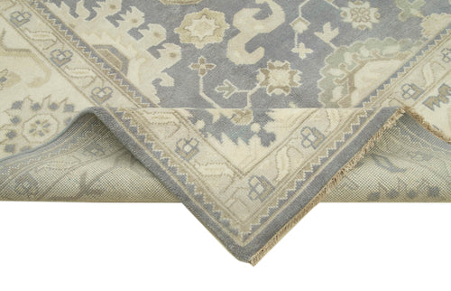 Handmade Area Rug – Classic Beige Wool and Cotton Rug 9'1''x11'11''