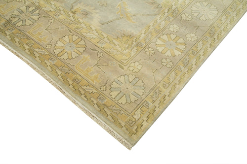 Tebriz Beige Classic Cotton Wool Handmade Area Rug 7'11'' x 10'2''