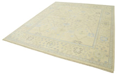 Tebriz Beige Classic Cotton Wool Handmade Area Rug 8'1'' x 9'11''