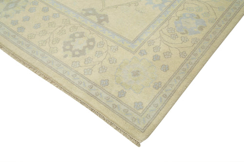 Tebriz Beige Classic Cotton Wool Handmade Area Rug 8'1'' x 9'11''