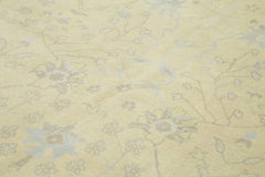 Tebriz Beige Classic Cotton Wool Handmade Area Rug 8'1'' x 9'11''
