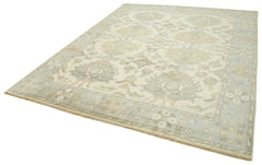 Tebriz Beige Classic Cotton Wool Handmade Area Rug 8'1'' x 10'0''