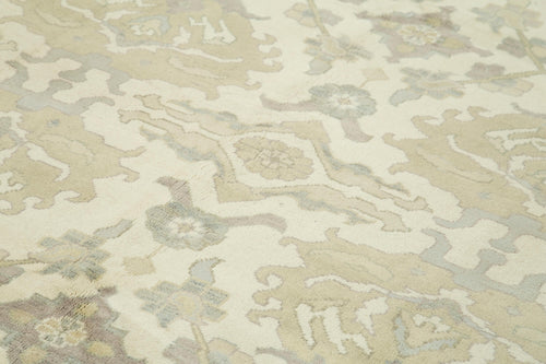 Tebriz Beige Classic Cotton Wool Handmade Area Rug 8'1'' x 10'0''