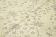 Tebriz Beige Classic Cotton Wool Handmade Area Rug 8'2'' x 10'0''