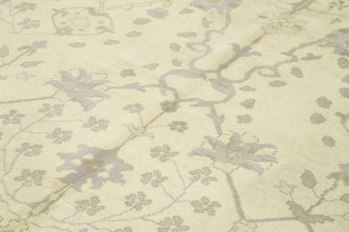 Tebriz Beige Classic Cotton Wool Handmade Area Rug 8'2'' x 10'0''