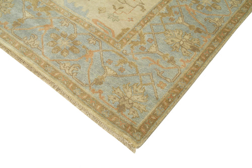 Tebriz Beige Classic Cotton Wool Handmade Area Rug 8'1'' x 9'9''