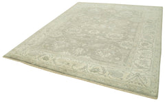 Tebriz Beige Classic Cotton Wool Handmade Area Rug 8'0'' x 9'7''