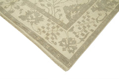 Tebriz Beige Classic Cotton Wool Handmade Area Rug 9'7'' x 13'7''