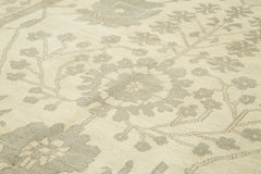 Tebriz Beige Classic Cotton Wool Handmade Area Rug 9'7'' x 13'7''