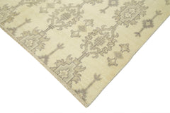 Tebriz Beige Classic Cotton Wool Handmade Area Rug 9'9'' x 13'8''