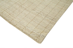 Tebriz Beige Classic Cotton Wool Handmade Area Rug 9'5'' x 14'1''