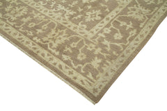Tebriz Beige Classic Cotton Wool Handmade Area Rug 9'4'' x 13'7''