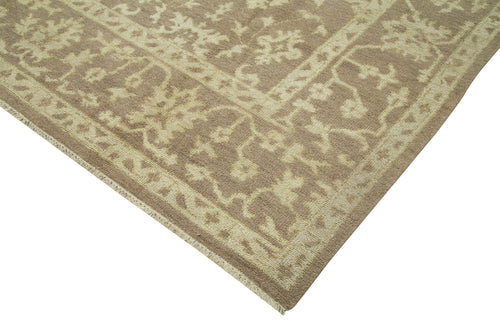 Tebriz Beige Classic Cotton Wool Handmade Area Rug 9'4'' x 13'7''
