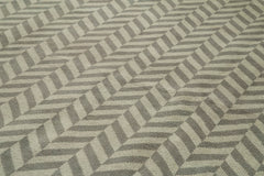 Tebriz Grey Classic Cotton Wool Handmade Area Rug 9'9'' x 13'11''