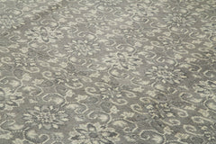 Tebriz Grey Classic Cotton Wool Handmade Area Rug 9'10'' x 13'10''