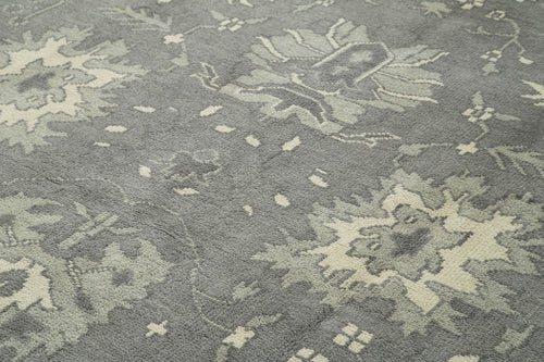 Tebriz Beige Classic Cotton Wool Handmade Area Rug 9'11'' x 13'11''