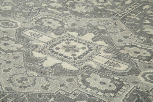 Tebriz Beige Classic Cotton Wool Handmade Area Rug 9'11'' x 13'11''