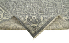 Tebriz Grey Classic Cotton Wool Handmade Area Rug 9'10'' x 13'10''