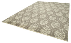 Tebriz Beige Classic Cotton Wool Handmade Area Rug 10'0'' x 13'7''