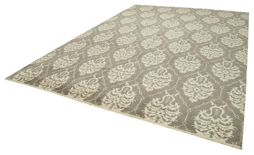 Tebriz Beige Classic Cotton Wool Handmade Area Rug 10'0'' x 13'7''
