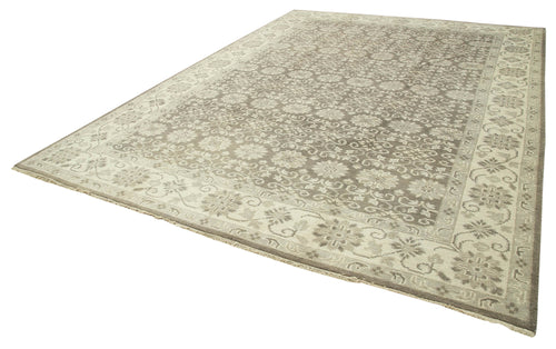 Tebriz Beige Classic Cotton Wool Handmade Area Rug 10'0'' x 13'8''