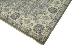 Tebriz Grey Classic Cotton Wool Handmade Area Rug 9'9'' x 13'9''