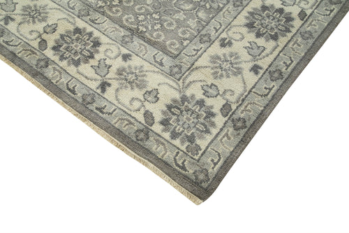 Tebriz Grey Classic Cotton Wool Handmade Area Rug 9'9'' x 13'11''
