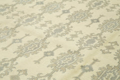Tebriz Beige Classic Cotton Wool Handmade Area Rug 9'11'' x 13'9''